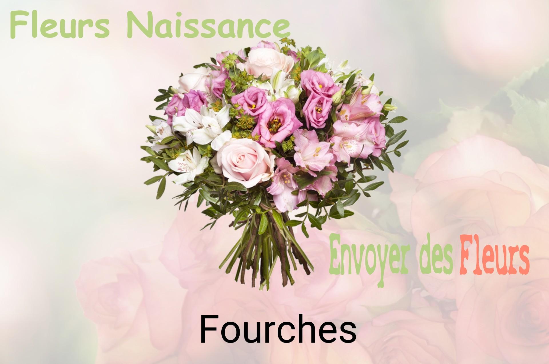 Bouquet de fleurs de naissance livré à Fourches